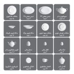 سرویس چینی 102 پارچه زرین مدل سیلور لاینر - Image 6
